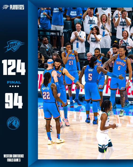 雷霆力克森林狼13年再进总决赛